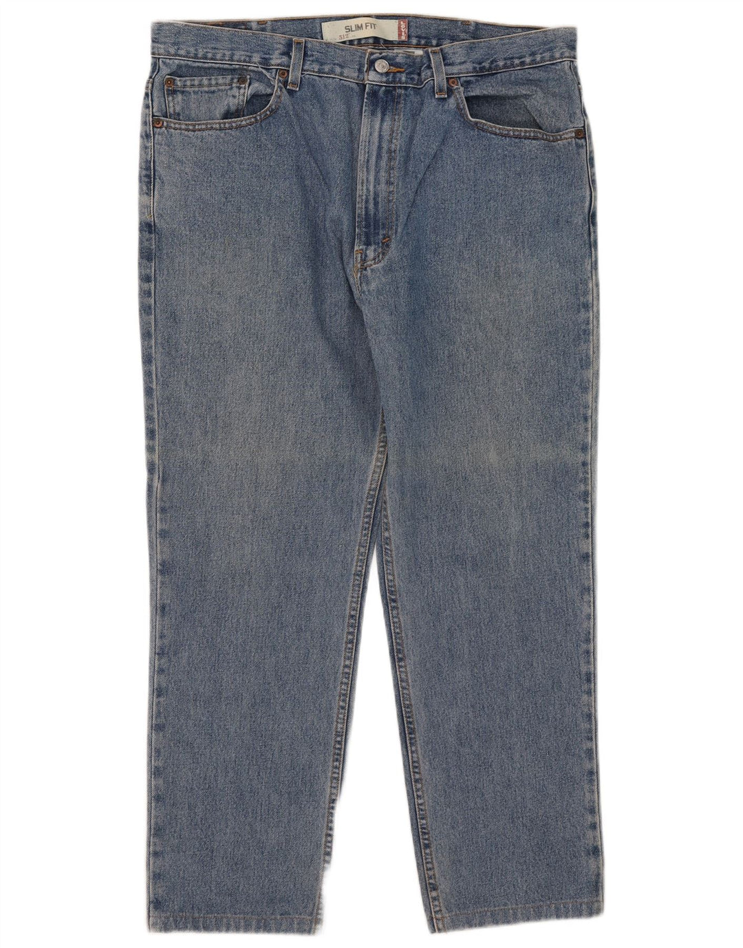 Levi's Hombre 512 Slim Jeans W38 L27 Algodón Azul