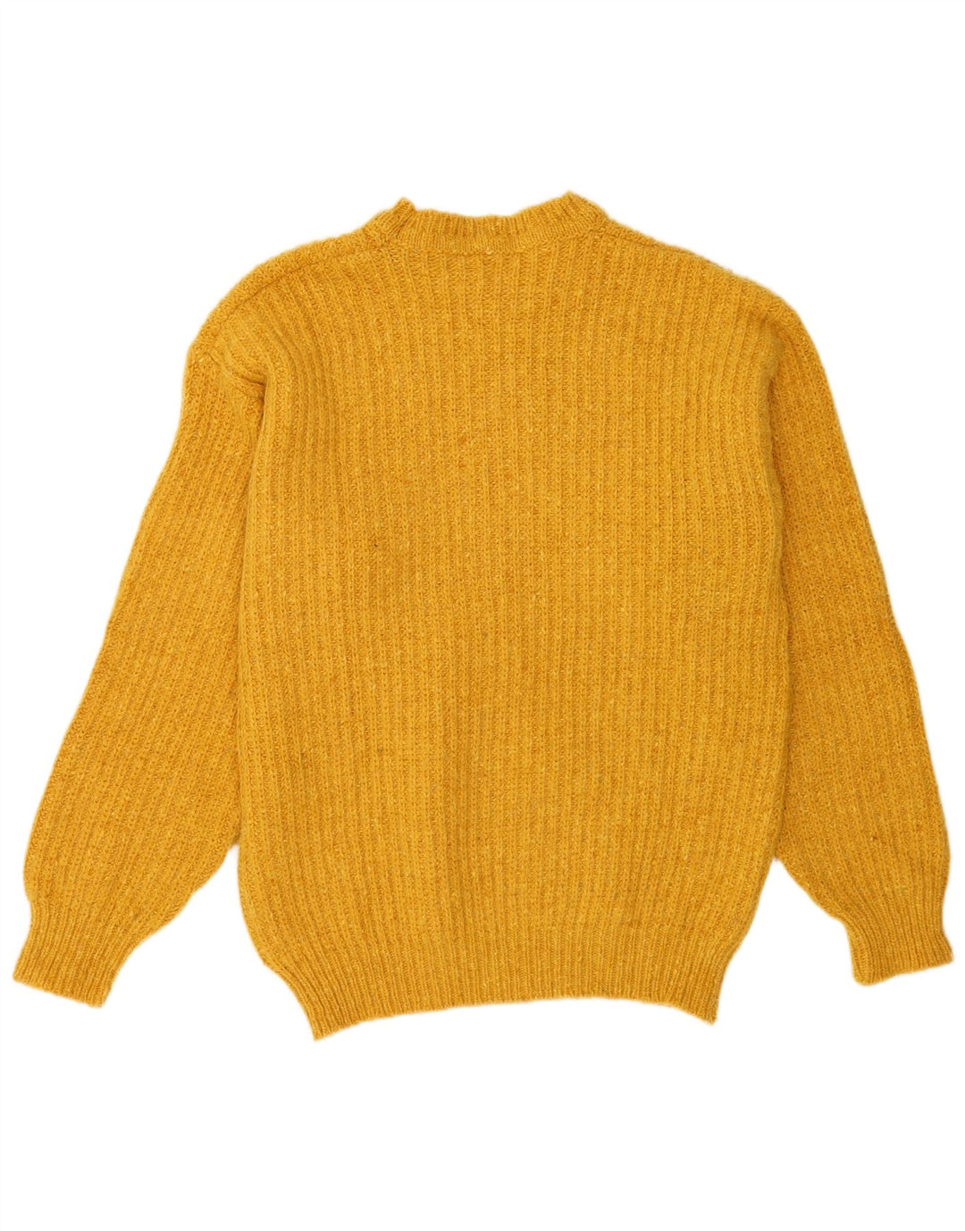 Replay Jersey De Cuello Redondo Para Hombre De Lana De Cordero Amarilla Grande