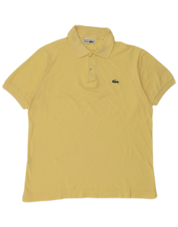 Polo Lacoste para hombre talla 4 algodón amarillo mediano