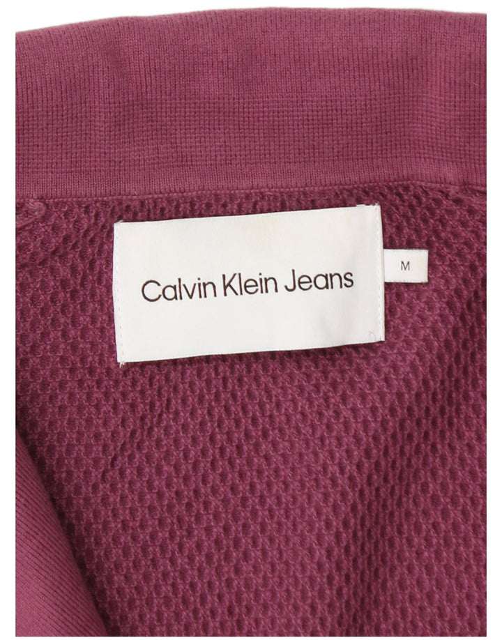 Polo Calvin Klein Jeans para hombre de algodón morado medio