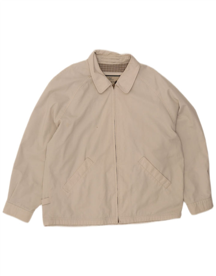 Marks & Spencer Chaqueta Bomber para Hombre UK 40 Grande Algodón Beige