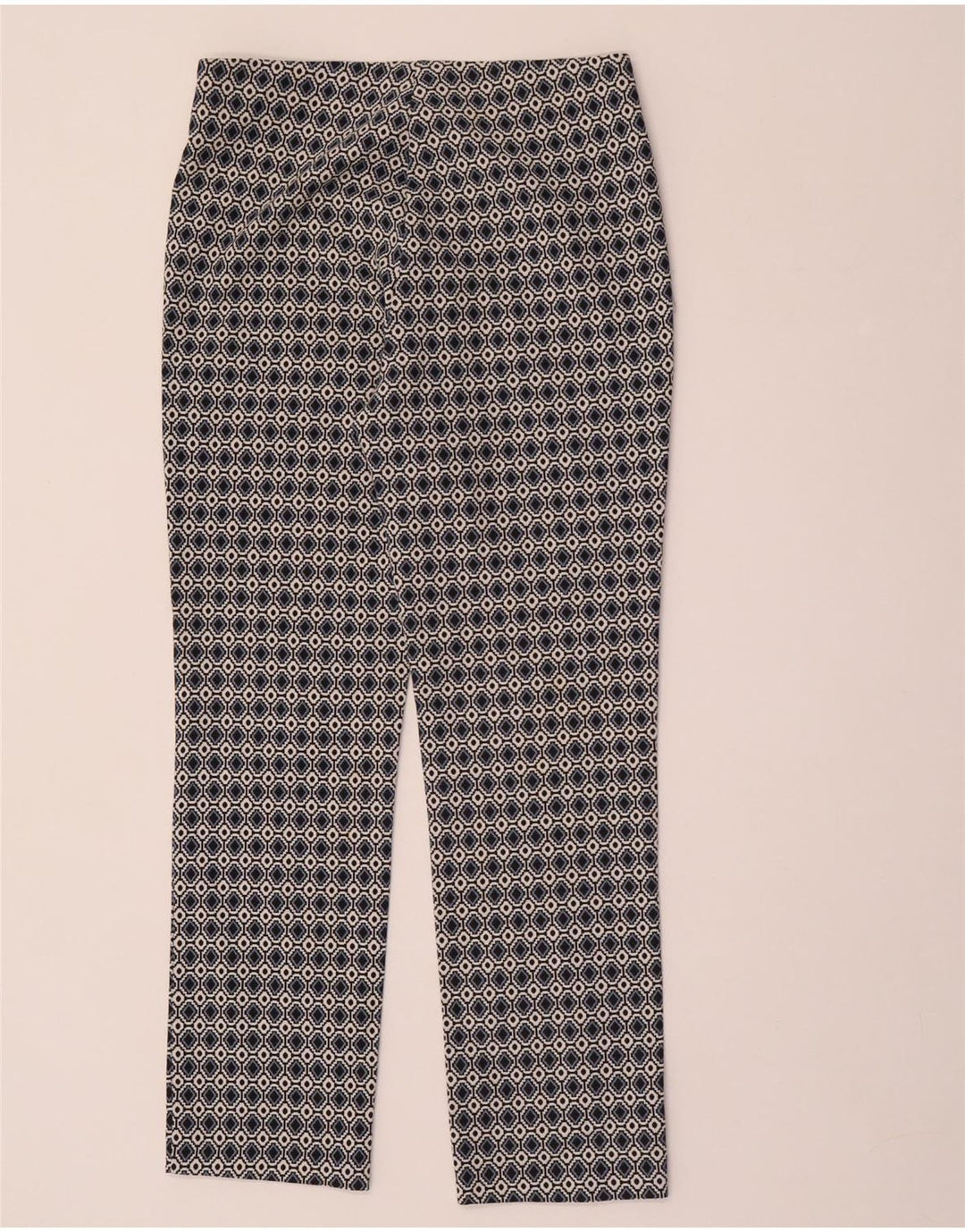 ZARA Mujer Pantalón Casual Mediano W28 L28 Multicolor Geométrico