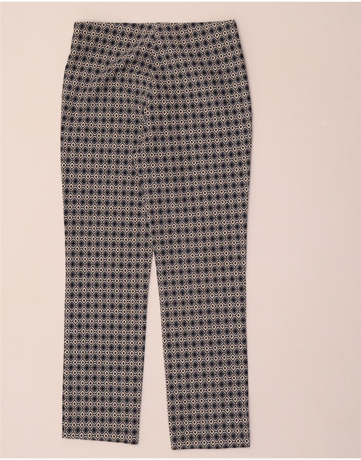 ZARA Mujer Pantalón Casual Mediano W28 L28 Multicolor Geométrico