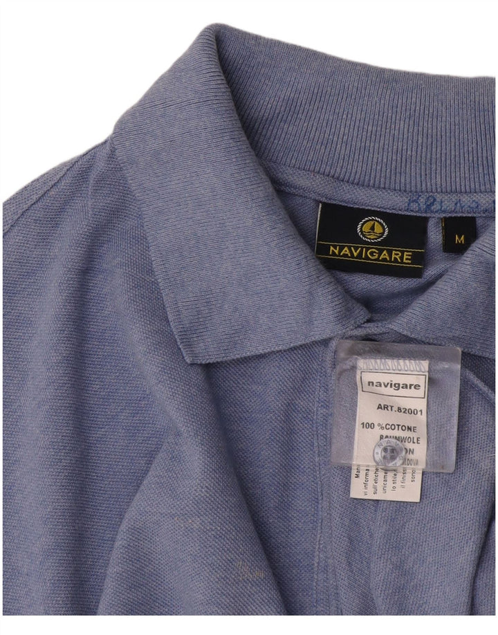 Navigare Polo Hombre Algodón Azul Medio
