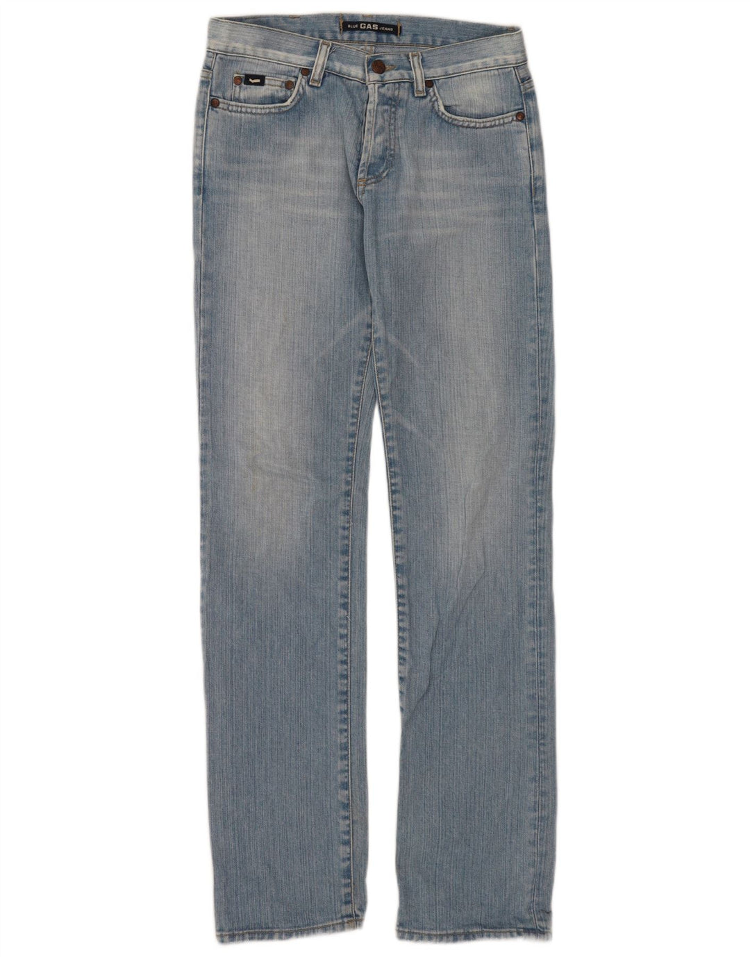 Vaqueros Recto Mujer Gas W27 L32 Algodón Azul