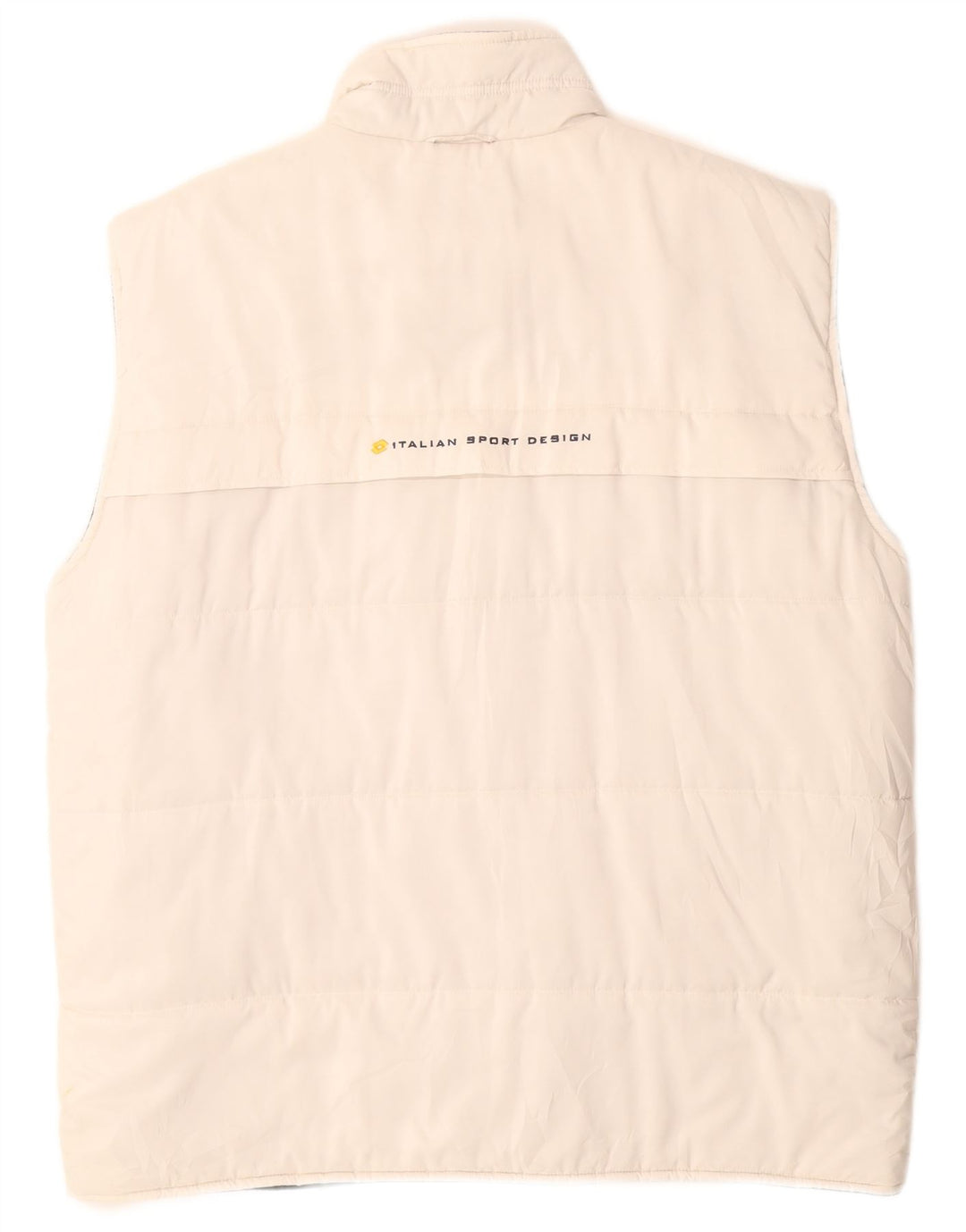LOTTO Chaleco acolchado gráfico para hombre IT 52 XL Poliéster blanco