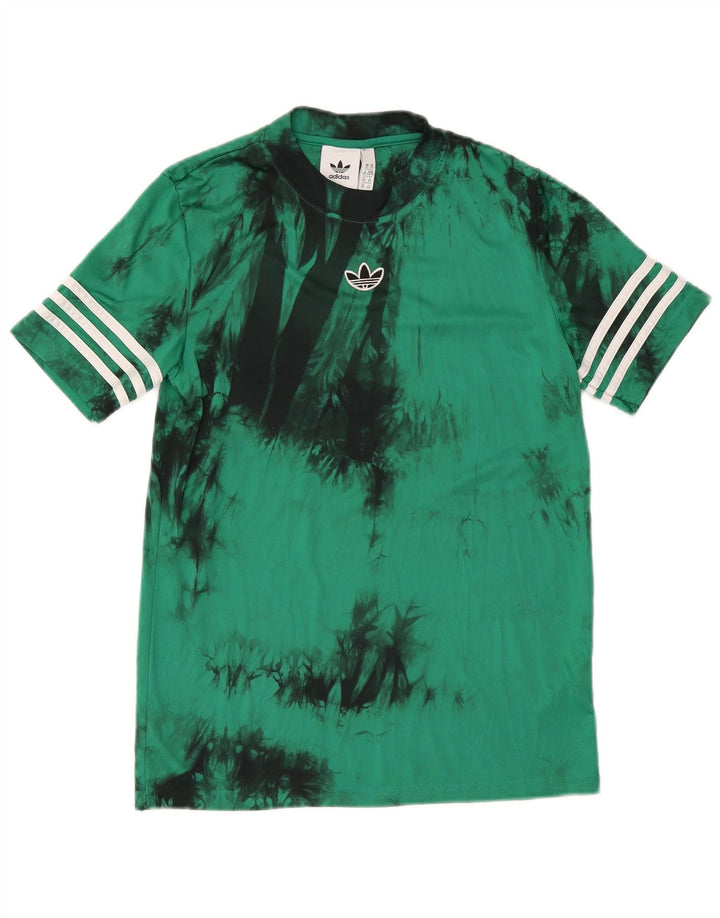 Camiseta Adidas Hombre Top XS Verde Tie Dye Poliéster