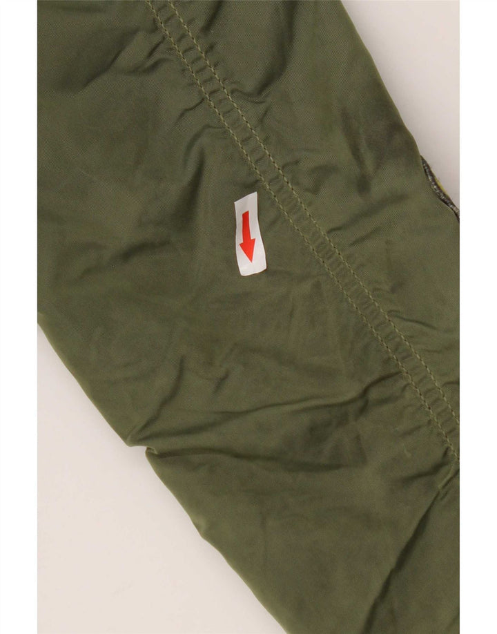 Chaqueta bomber gráfica para mujer Alpha Industries UK 6 XS Nylon verde