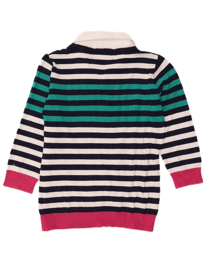 Paco Coastal - Jersey extragrande con cuello en V para mujer, talla S, multicolor