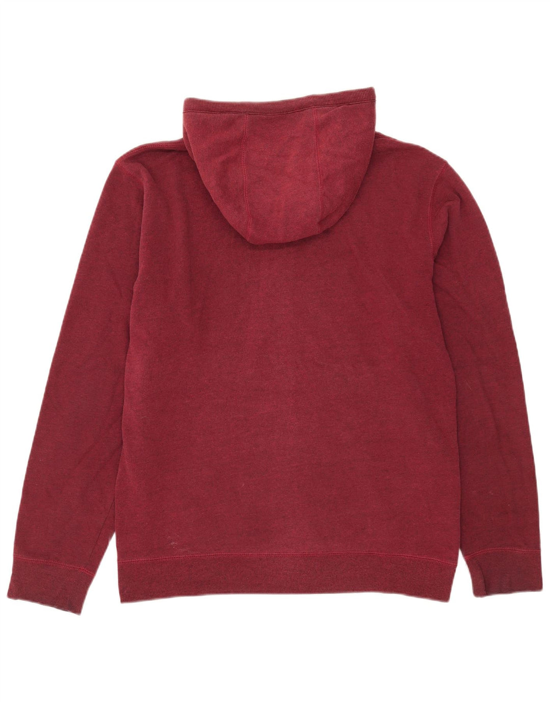 Vans Hombre Sudadera con capucha y cremallera gráfica de algodón burdeos medio