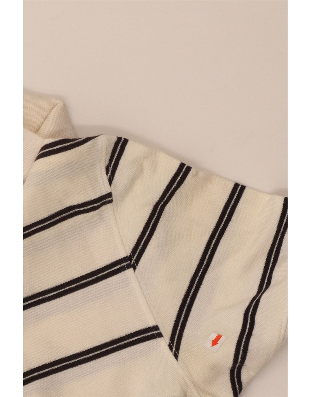 Polo Massimo Dutti Hombre Algodón Rayas Blanco Roto Medio