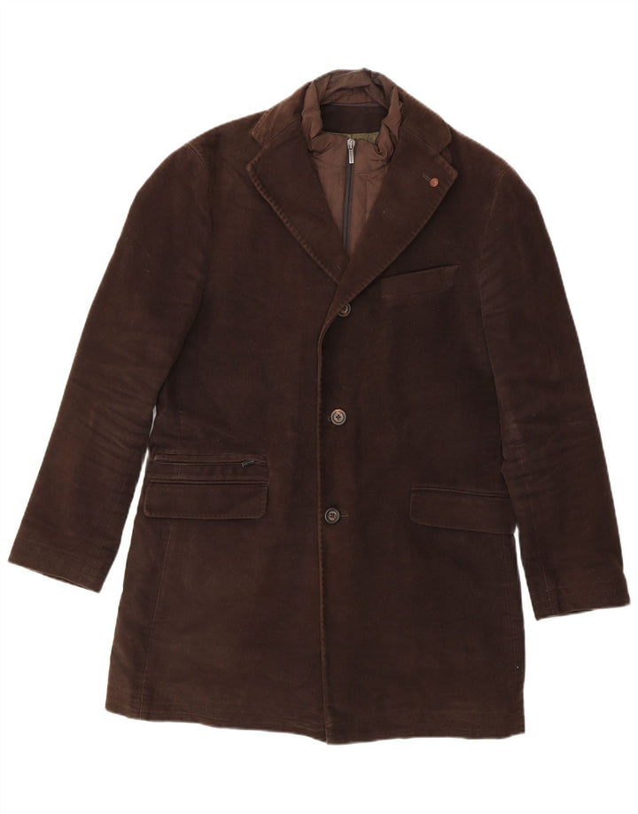 Massimo Dutti Chaqueta Blazer De 3 Botones Para Hombre EU 48 Algodón Marrón Medio