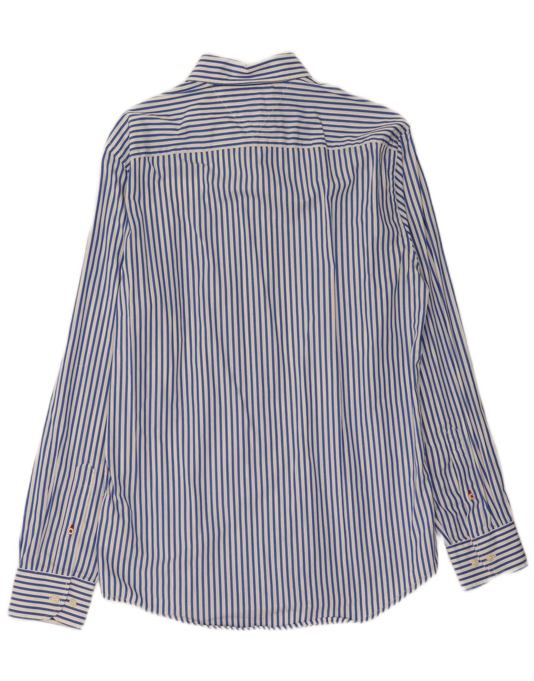 TOMMY HILFIGER Camisa de corte regular para hombre de algodón a rayas azul medio