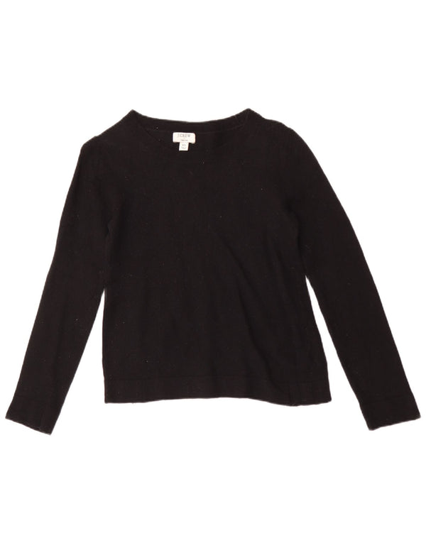 J. Crew Suéter Teddie con Cuello Barco para Mujer UK 6 XS Algodón Negro