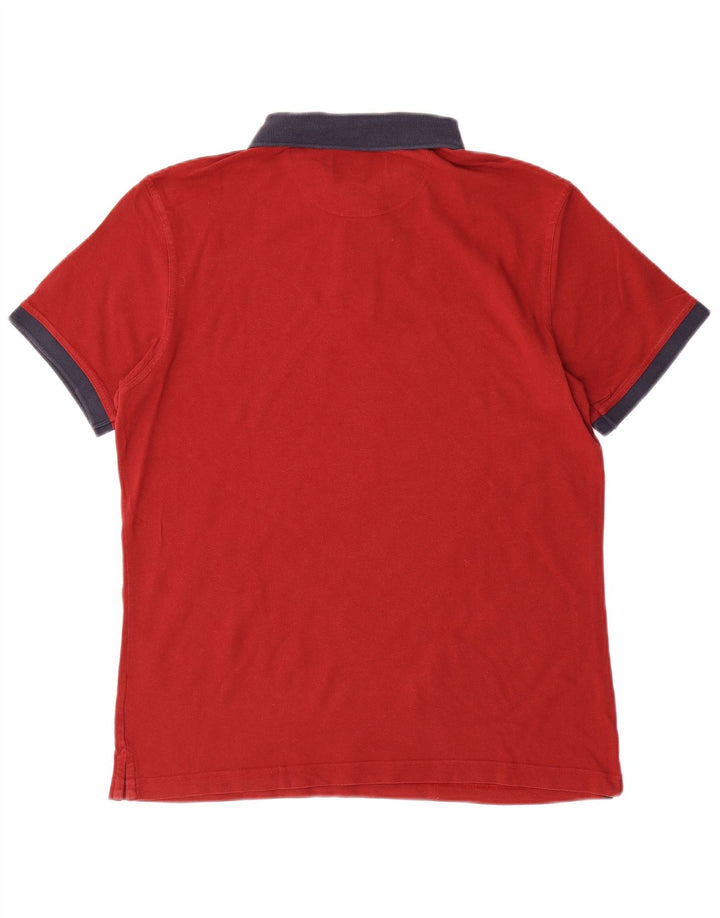 BARBOUR Polo Hombre Grande Algodón Rojo