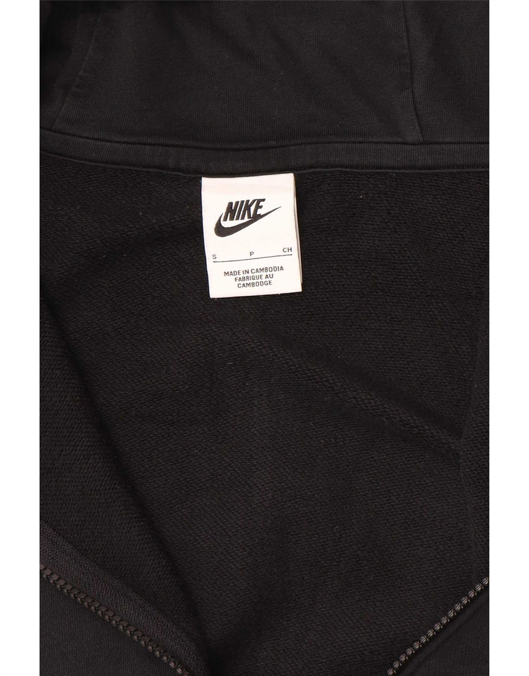 Nike - Sudadera con capucha para mujer, extragrande, con cremallera, talla 10, color negro