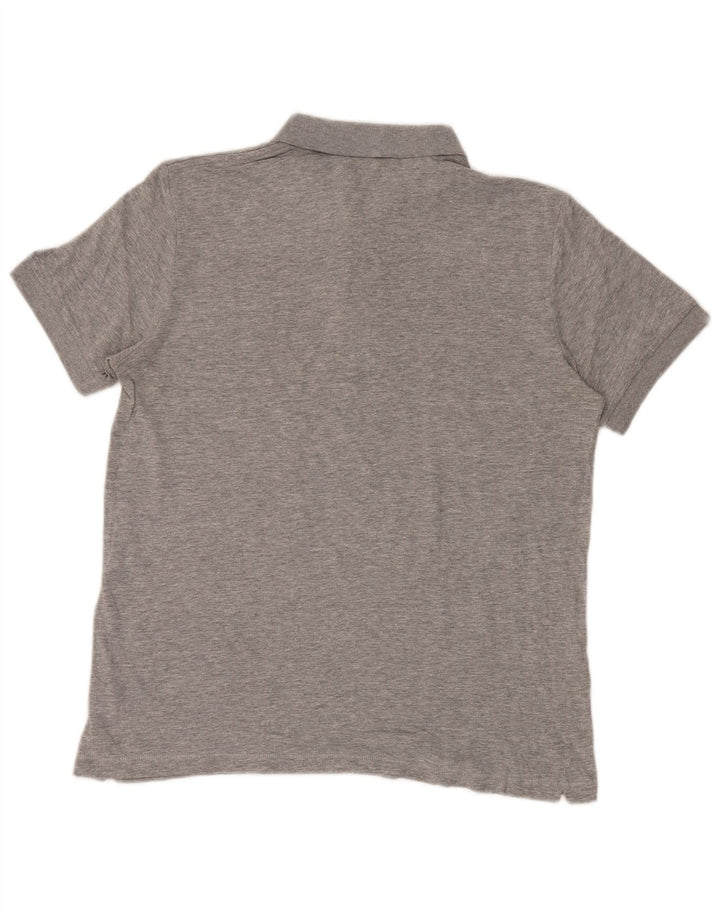 French Connection Polo para hombre de algodón moteado gris grande