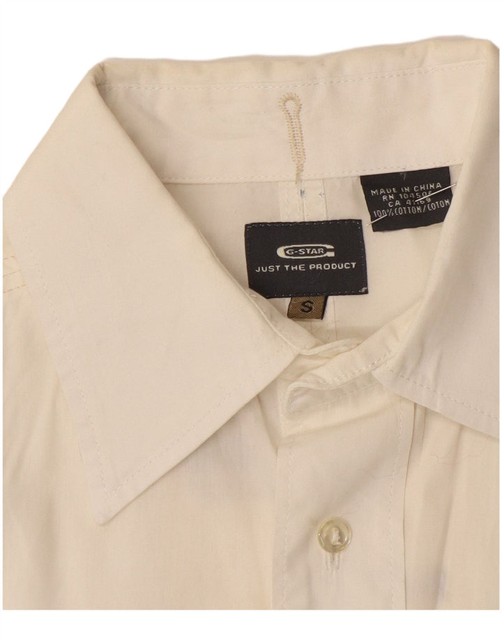 Camisa G-Star Hombre Pequeña Algodón Blanco