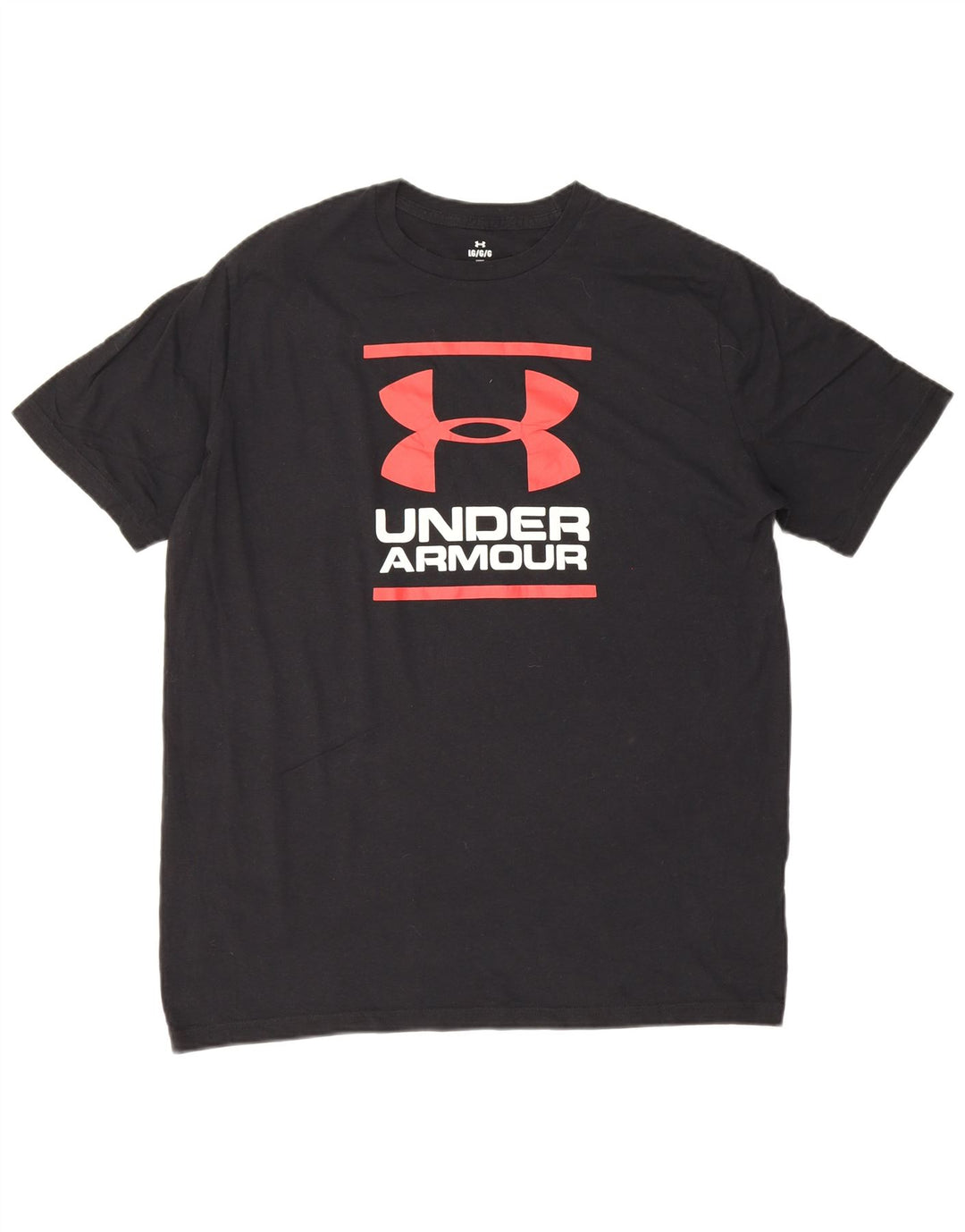 Under Armour Camiseta gráfica para hombre Top grande de algodón negro