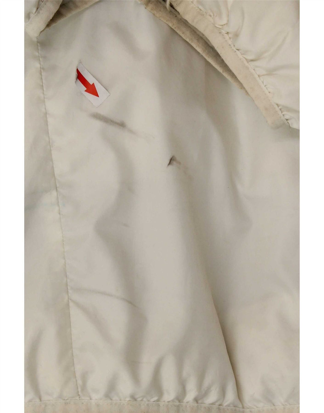 Nike Chaqueta acolchada reversible con capucha para hombre UK 44 2XL Poliéster a cuadros blancos