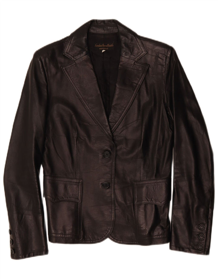 Loredana Baron D'autilio Chaqueta Blazer de 2 Botones para Mujer IT 44 Mediano Negro