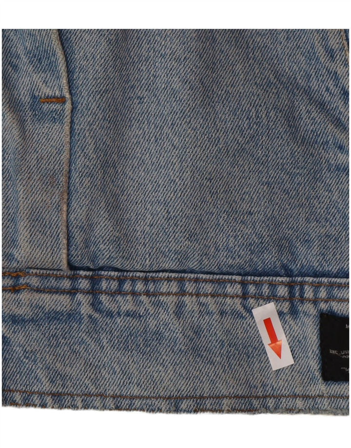 POP 84 Chaqueta vaquera Sherpa para hombre UK 38 Azul medio