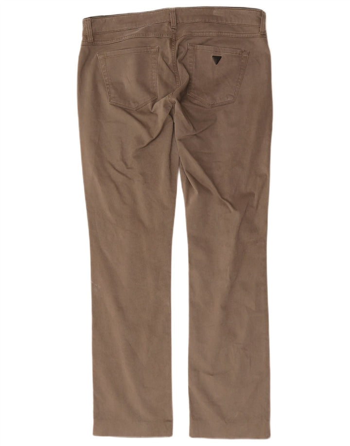 Pantalones Guess Mujer Bootcut Casual W32 L30 Gris Lyocell
