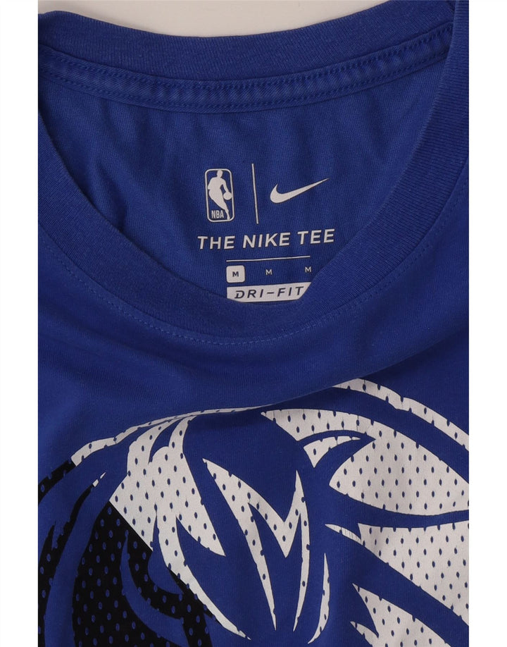 Camiseta NIKE Dallas Mavericks con gráfico para hombre, color azul medio
