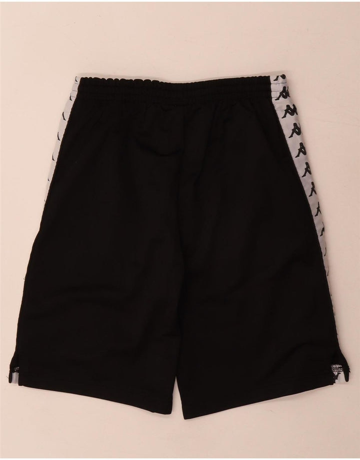 Kappa Shorts deportivos con gráficos para niños 11-12 años Poliéster color block negro