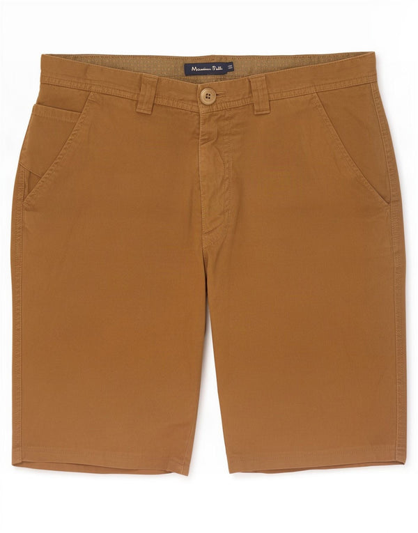 Massimo Dutti Pantalones cortos chinos para hombre EU 42 Large W32 Beige Algodón