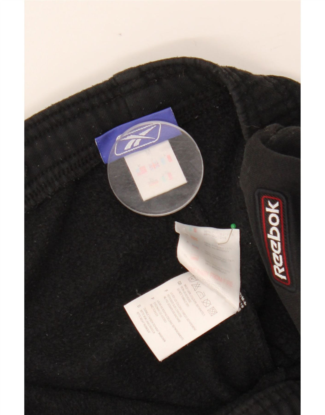 REEBOK Pantalones de Chándal para Hombre Joggers Medium Negro Algodón