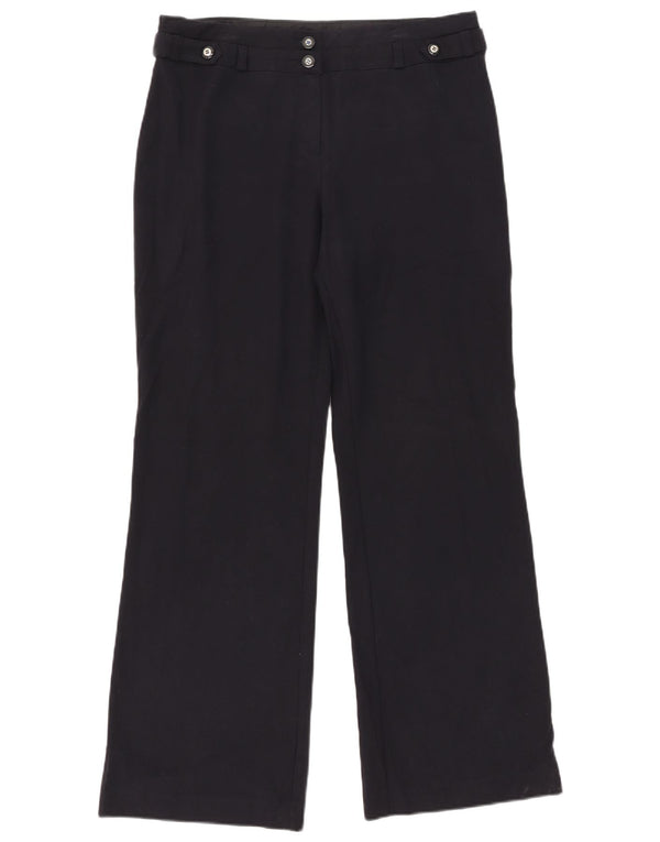 Marks & Spencer Pantalones casuales para mujer UK 14 Large W33 L32 Azul marino