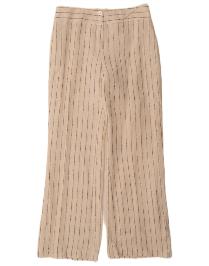 Marks & Spencer Pantalones Casuales para Mujer UK 12 Medium W32 L33 Off White