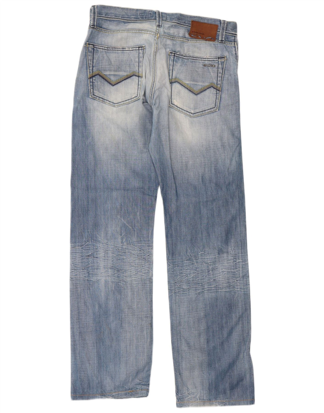 Vaqueros rectos desgastados para hombre Energie W34 L36 Algodón azul