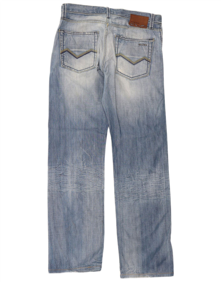 Vaqueros rectos desgastados para hombre Energie W34 L36 Algodón azul