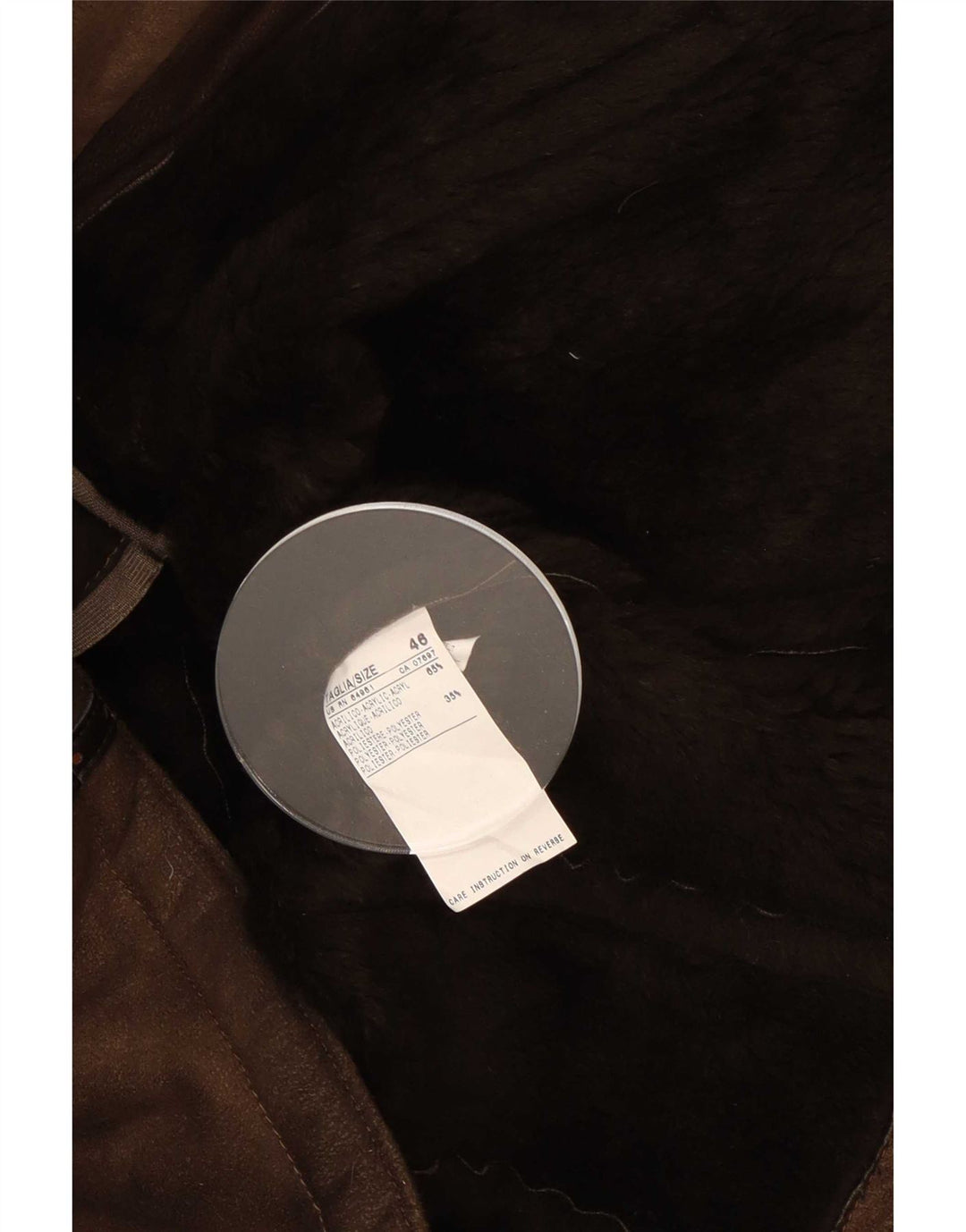 Benetton Chaqueta Sherpa IT 46 Large Marrón Acrílico