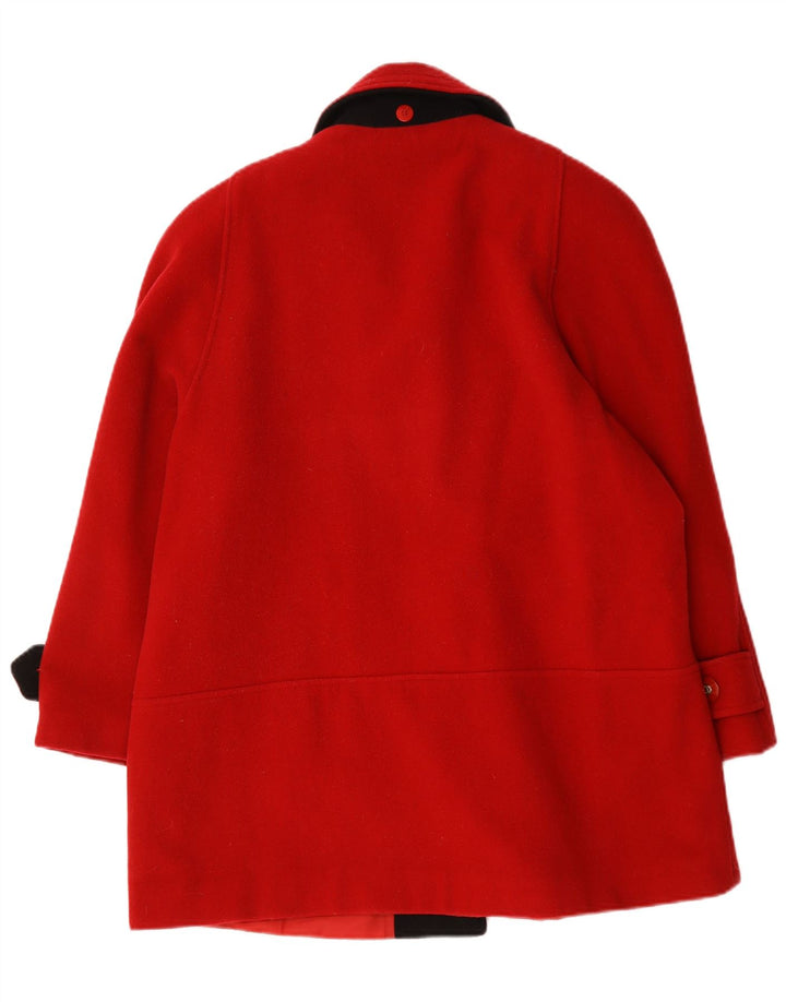 CLASSIC Abrigo extragrande para mujer Reino Unido 12 Lana roja mediana