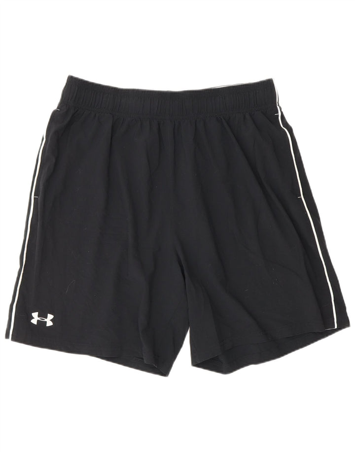 UNDER ARMOUR Pantalones cortos deportivos Heat Gear Graphic para hombre XL Poliéster negro