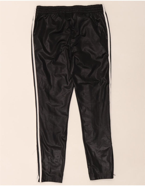 Adidas Pantalones de chándal para mujer UK 12 Medium Negro Poliéster