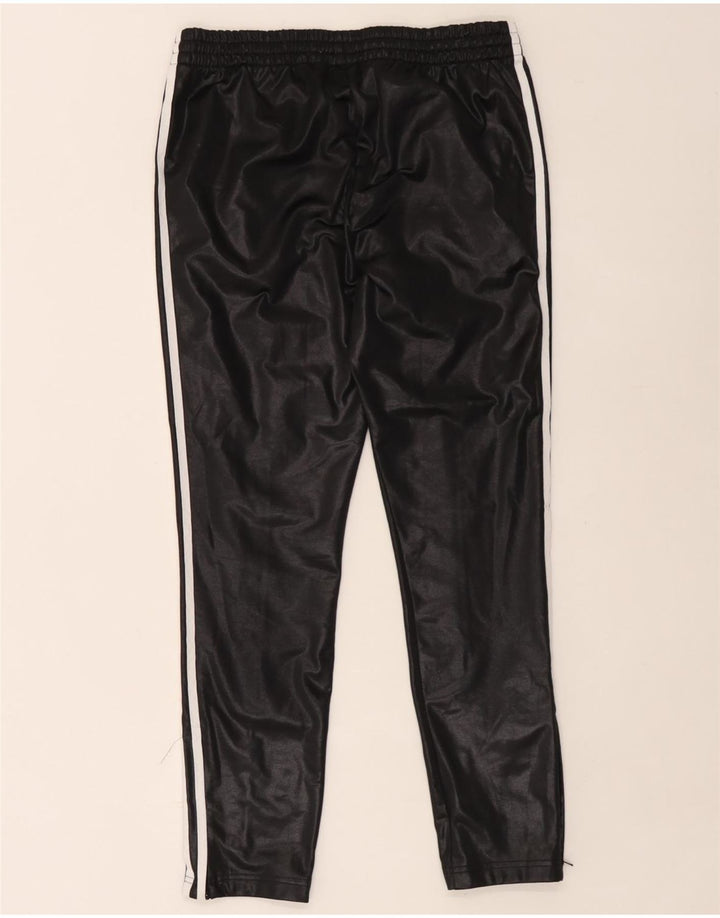 Adidas Pantalones de chándal para mujer UK 12 Medium Negro Poliéster