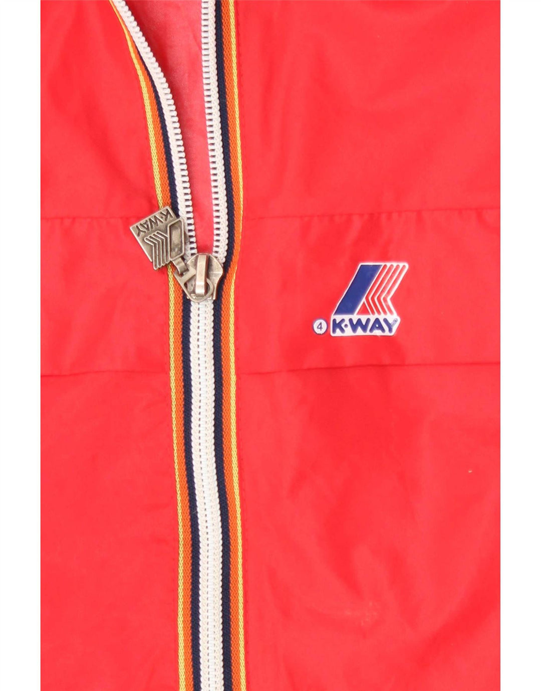 K-Way Chaqueta impermeable con capucha para mujer UK 44 Medium Red