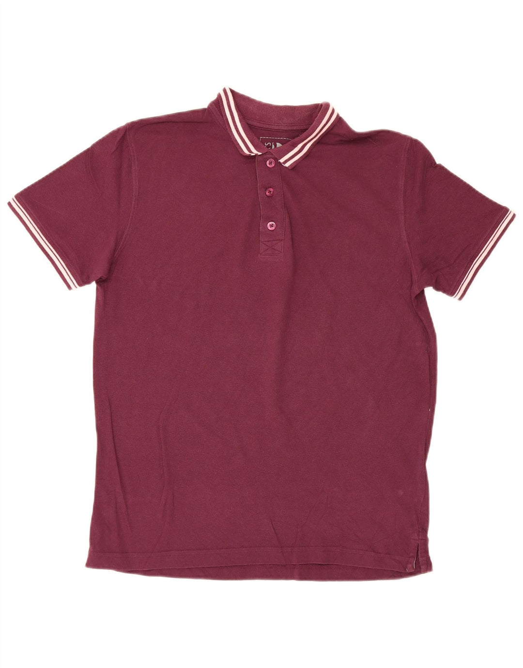 Dack's Polo para hombre de algodón burdeos medio