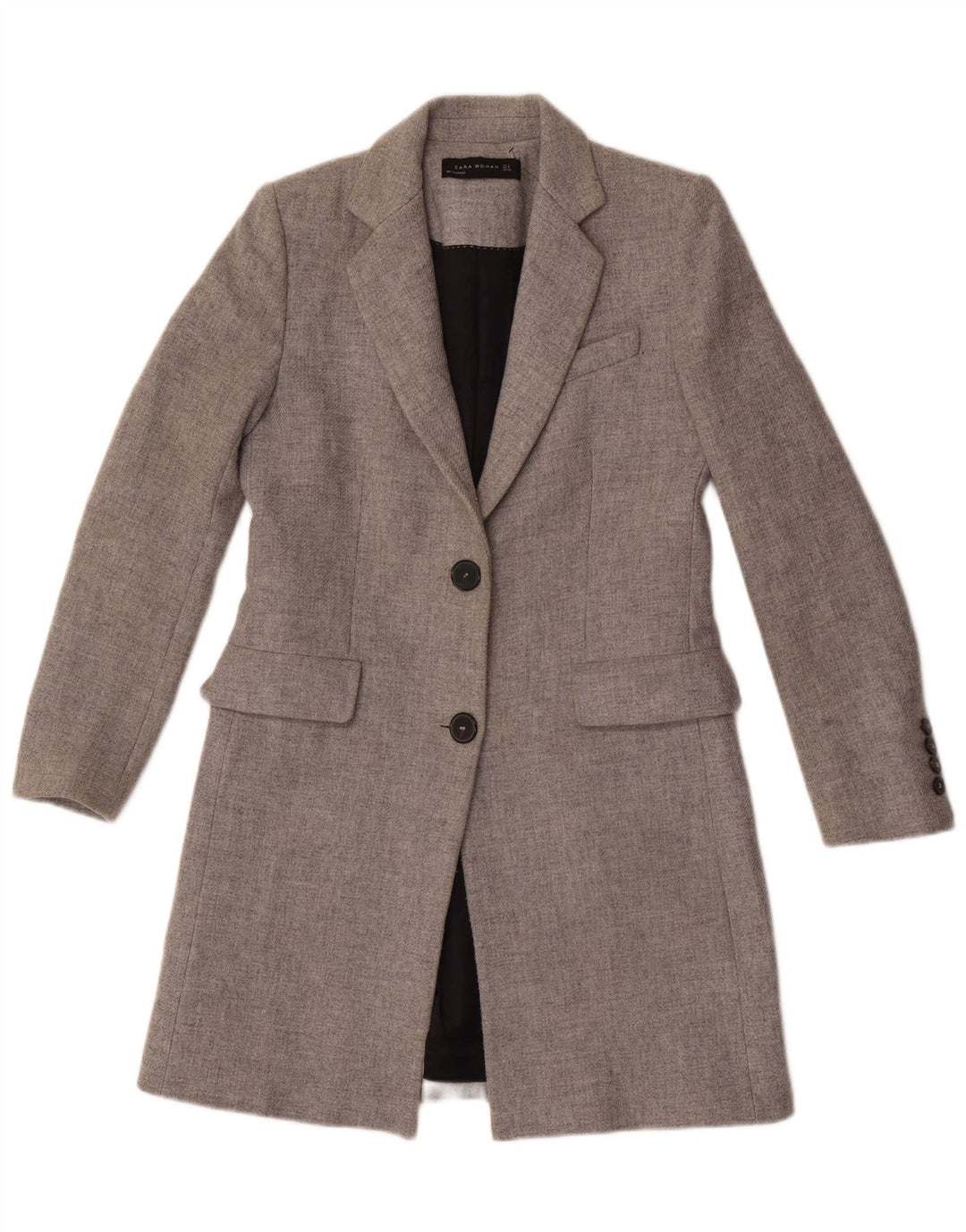 Zara Mujer Abrigo Reino Unido 10 Pequeño Gris