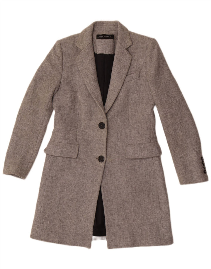 Zara Mujer Abrigo Reino Unido 10 Pequeño Gris