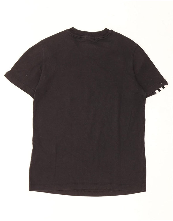 ADIDAS Camiseta gráfica para mujer Top UK 8 Small Black Cotton