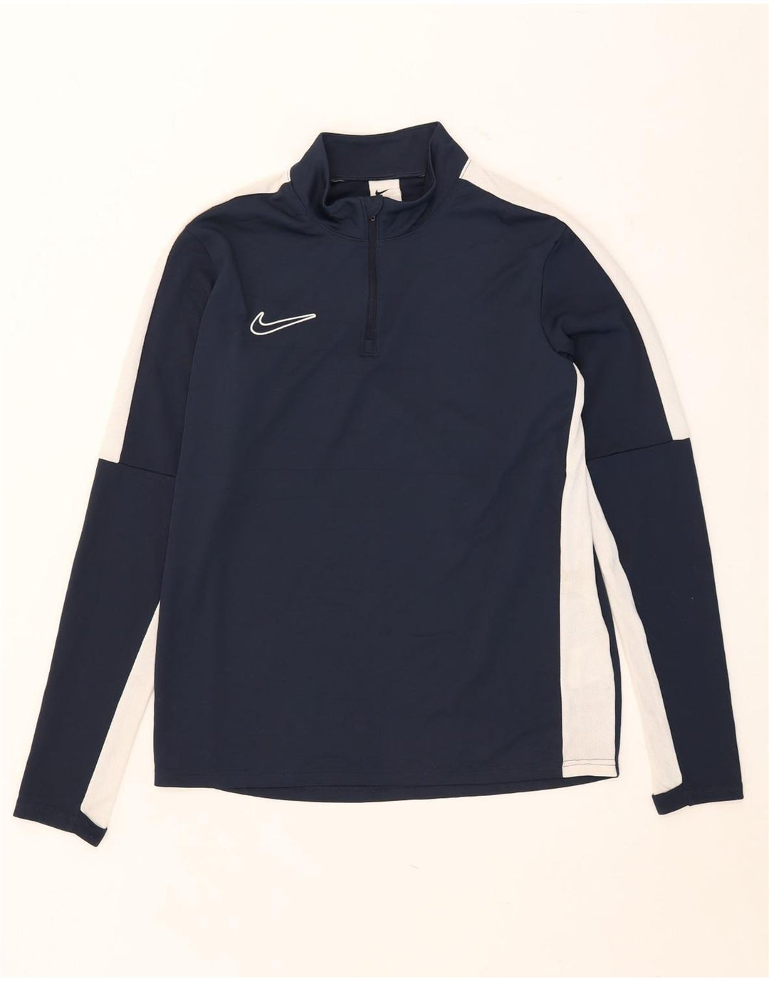 Camiseta de chándal Nike Dri Fit para hombre con bloques de color azul marino mediano