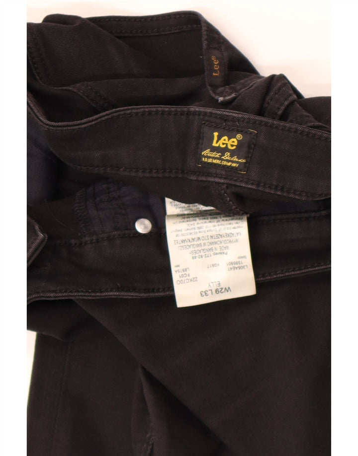 Vaqueros Lee Elly Slim para Mujer W29 L33 Algodón Negro