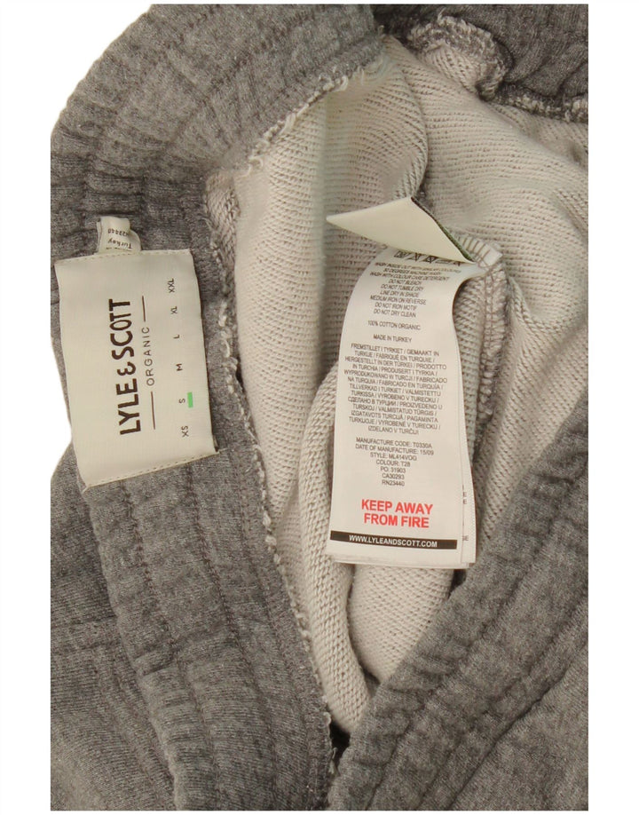 LYLE & SCOTT Pantalones cortos deportivos para hombre pequeños de algodón gris