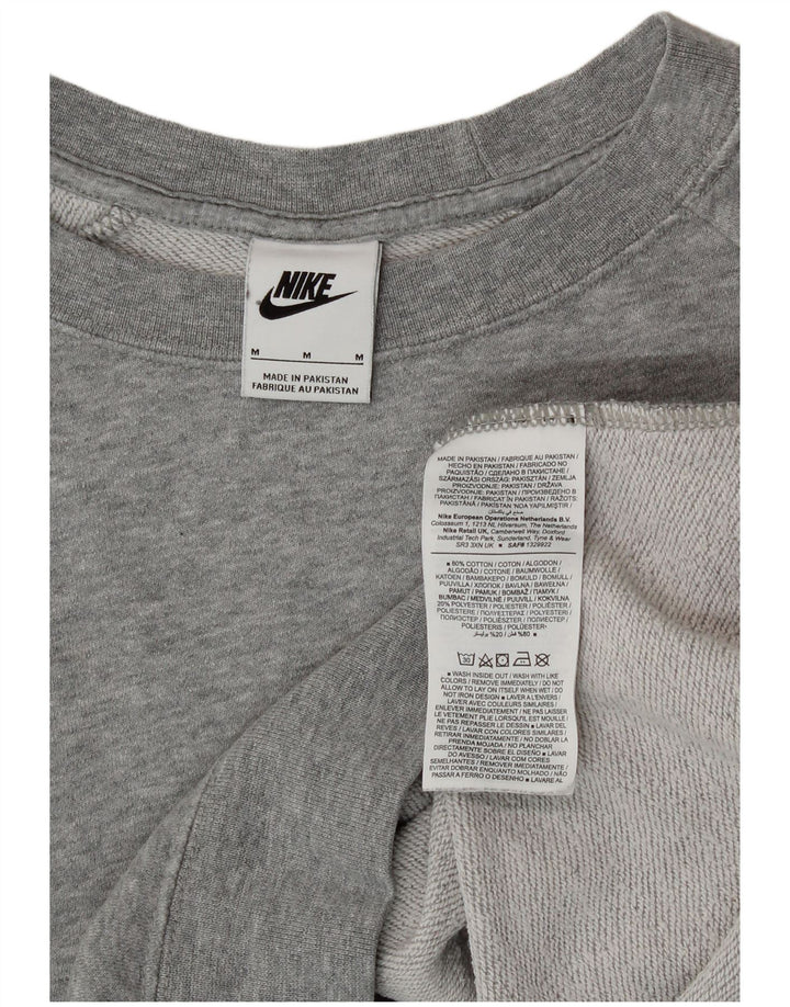 Nike - Sudadera holgada para mujer, talla 40, algodón gris medio