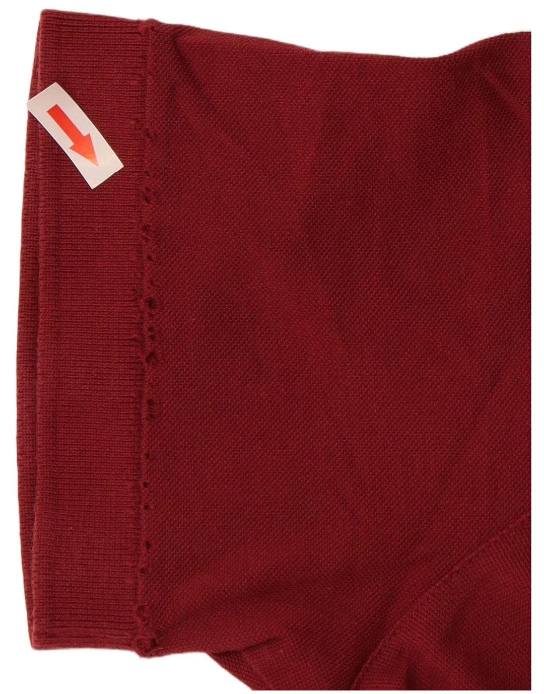 HUGO BOSS Polo para hombre grande de algodón burdeos